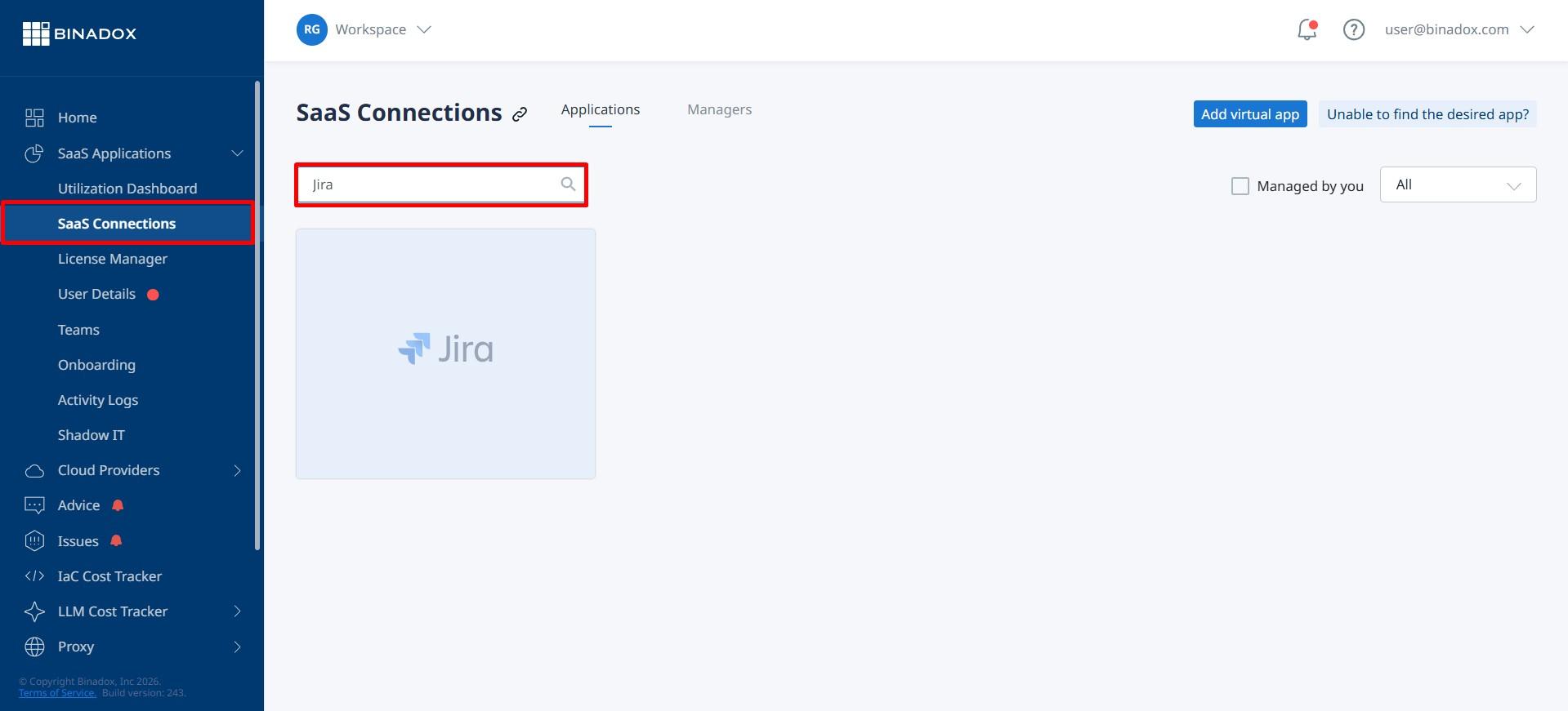 Integrating Jira with Binadox