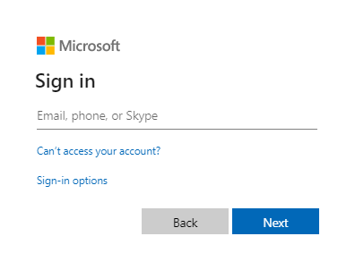 Sign In Office365