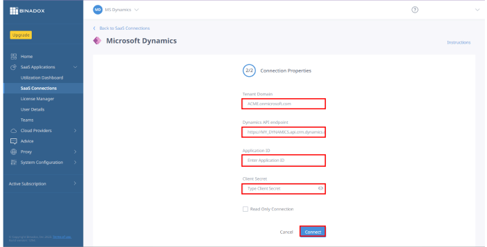 Connection Properties