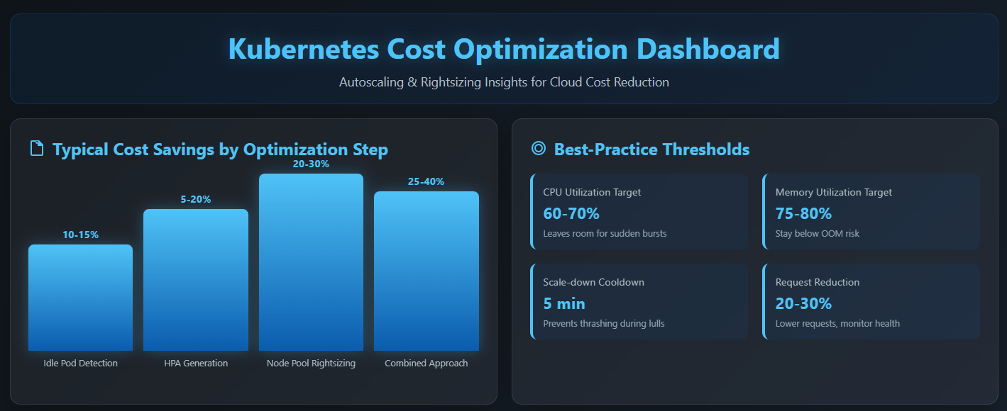 Kubernetes Cost Optimization Dashboard
