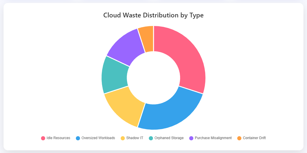 Cloud Waste Distribution by Type