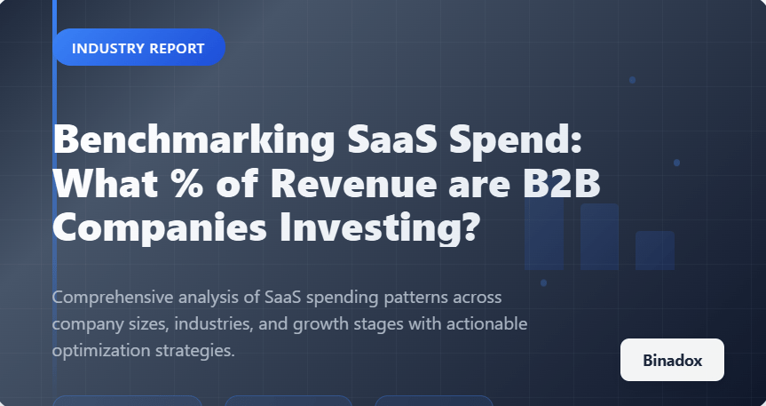 Benchmarking SaaS Spend: What % of Revenue are B2B Companies Investing?