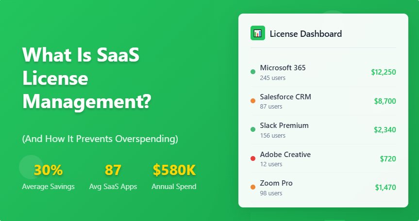 What Is SaaS License Management?