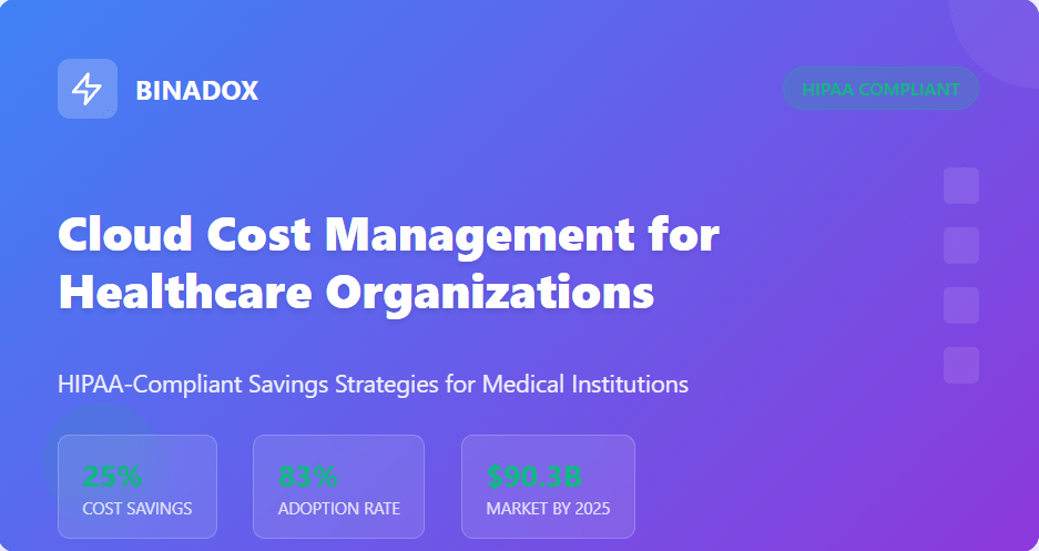 Cloud Cost Management for Healthcare Organizations