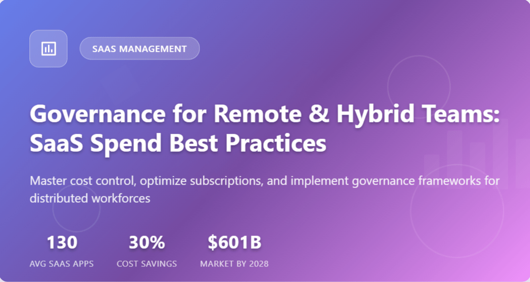 Governance for Remote & Hybrid Teams: SaaS Spend Best Practices