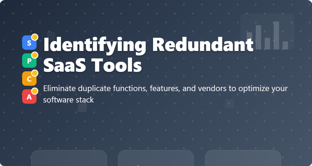 Identifying Redundant SaaS Tools