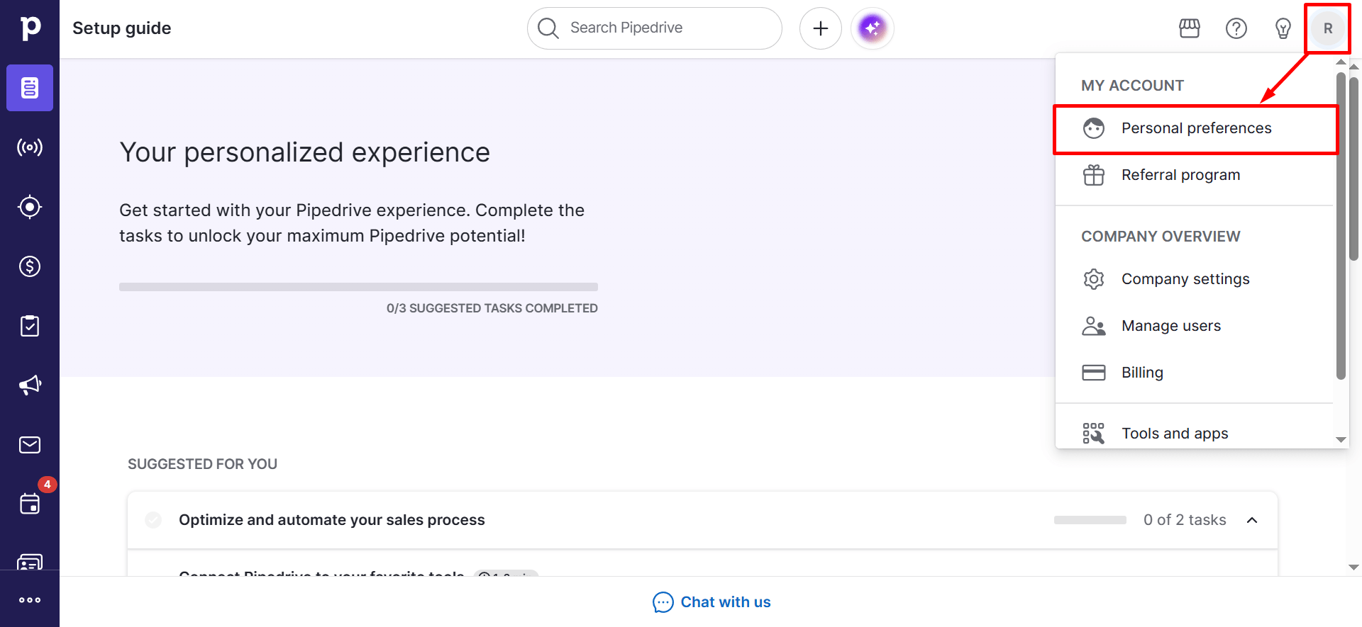 Personal preferences