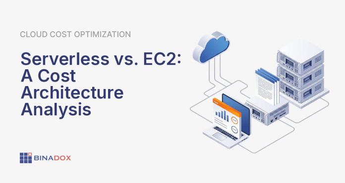 A conceptual diagram illustrating the fundamental differences in serverless vs ec2 cost architecture. On one side, a dynamic, event-driven serverless model with functions appearing as needed, emphasizing pay-per-use. On the other, a stable, provisioned EC2 model with visible virtual machines, highlighting continuous capacity. This visual comparison helps enterprise architects understand the distinct financial and operational implications of each approach for cloud platform design.