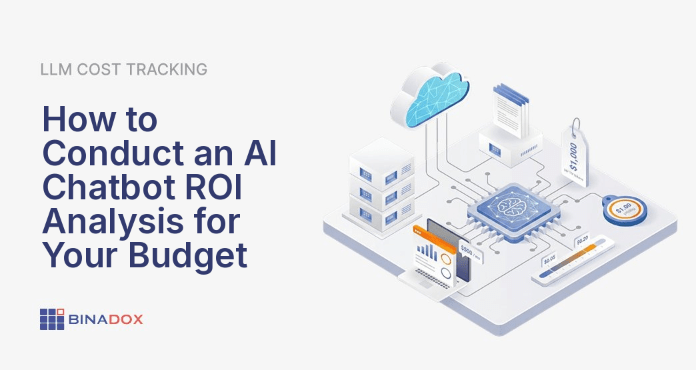 A detailed financial dashboard displaying key performance indicators like ROI, savings, and efficiency, with an AI chatbot interface subtly integrated. This visual represents a comprehensive AI chatbot ROI analysis, crucial for finance and procurement leaders evaluating new technology investments.