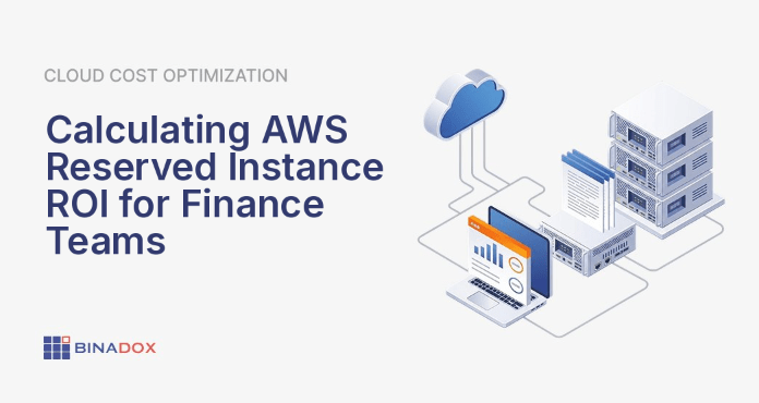 A finance executive reviews a digital dashboard displaying key metrics for cloud cost optimization, including charts for savings, budget forecasts, and return on investment. The screen highlights the strategic financial benefits of AWS Reserved Instances, demonstrating how understanding AWS reserved instance ROI transforms variable cloud expenses into predictable, managed investments. This visual emphasizes data-driven decision-making for CFOs and procurement leaders focused on maximizing financial efficiency and strategic capital allocation in cloud infrastructure.