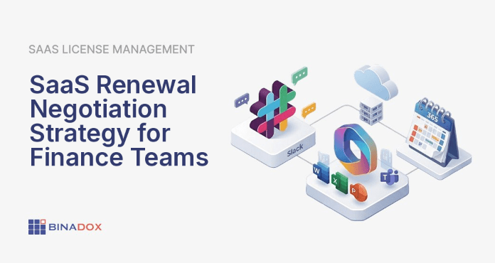 A finance executive strategically engaging in a saas renewal negotiation, using data analytics and market insights to secure favorable terms and optimize SaaS spending for the organization.