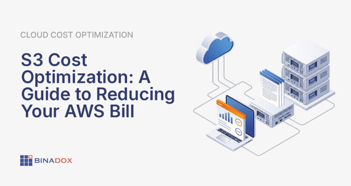 A visual representation of S3 cost optimization strategies, depicting an initial high cost flow from an S3 bucket being significantly reduced through smart management, automation, and tiering, symbolizing effective S3 cost optimization.