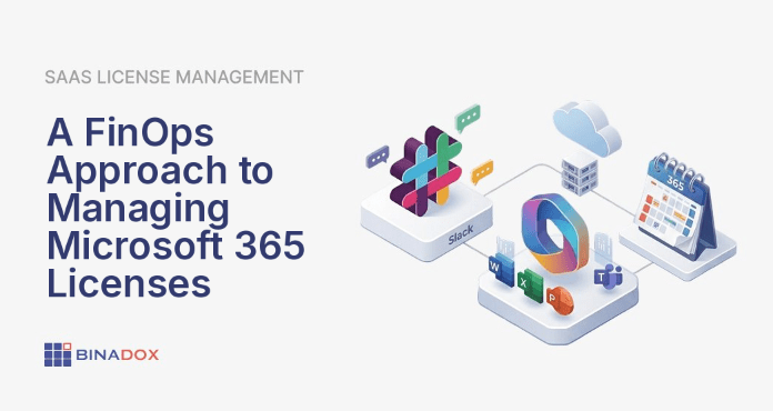 An illustration demonstrating the FinOps for Microsoft 365 framework, showing how data from various M365 services like Teams, SharePoint, and Power BI flows into a centralized FinOps dashboard. The dashboard displays key metrics such as cost allocation, license utilization, and optimization opportunities. This visual metaphor highlights the importance of visibility, governance, and continuous optimization in managing M365 spend, enabling organizations to achieve greater financial accountability and value from their cloud investments.