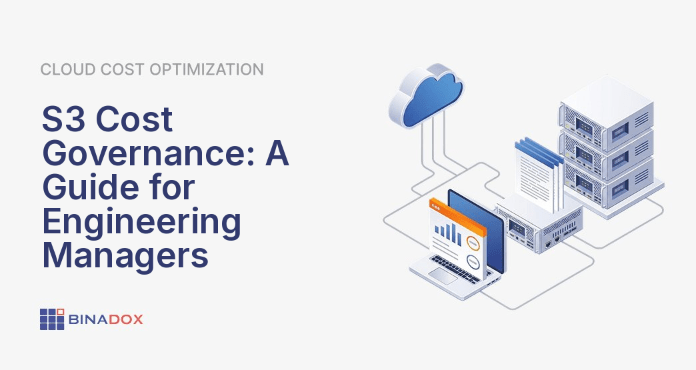 An illustration depicting effective S3 cost governance, showing organized and optimized cloud storage buckets contrasted with chaotic, overflowing ones. The image highlights the importance of strategic management for predictable cloud spending.