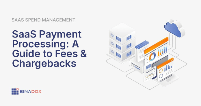 An illustration depicting the secure and efficient flow of SaaS payment processing, showing interconnected digital elements like a cloud for SaaS, a credit card, a bank, and encrypted data pathways, symbolizing the complex yet streamlined journey of transactions from customer to business.