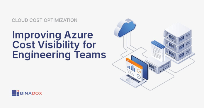 An illustration depicting the transformation of complex, opaque Azure cloud bills into clear, actionable insights for engineering managers. It shows a chaotic cloud of Azure resources being organized and analyzed by a magnifying glass, revealing structured cost data on a dashboard, symbolizing improved Azure cost visibility for engineering teams and enhanced operational excellence.