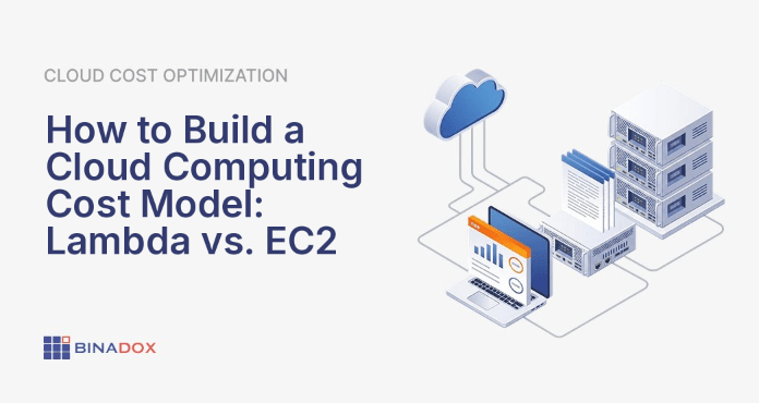 An illustration depicting two distinct cloud computing cost models: one showing a fixed, continuous cost for provisioned resources (like EC2) and the other illustrating a variable, pay-per-use cost for event-driven functions (like Lambda). This visual comparison highlights the core financial differences when building a cloud computing cost model for modern applications.