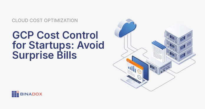 An illustration of a startup CTO using a digital dashboard to monitor and control cloud spending, symbolizing effective GCP cost control for startups and extending financial runway through proactive management of infrastructure costs.