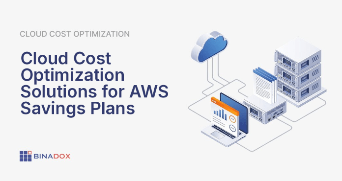An illustrative depiction of a sophisticated cloud cost optimization solution at work, transforming complex AWS cloud infrastructure into a streamlined, cost-efficient system. The image shows various cloud services being intelligently managed, with financial metrics improving and costs being reduced, highlighting the core benefits of implementing robust cloud cost optimization solutions for maximizing AWS Savings Plan value.