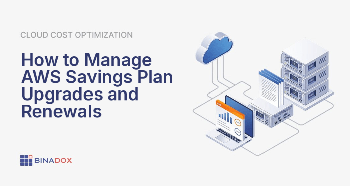 An intricate digital illustration showing gears and data flows, symbolizing how to manage AWS Savings Plans effectively for continuous cloud cost optimization and strategic financial planning.