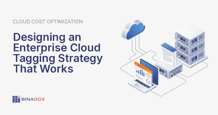 An intricate illustration depicting the transformation of a chaotic multi-cloud environment into an organized, manageable system through a robust enterprise cloud tagging strategy. Disparate cloud resources from AWS, Azure, and GCP are initially shown as an unmanaged tangle, symbolizing common enterprise challenges. Overlaid on this, a structured network of standardized tags emerges, connecting and categorizing resources, highlighting how a well-defined tagging framework provides clarity, governance, and control across diverse cloud platforms. This visual metaphor emphasizes the foundational role of tagging in achieving operational excellence and financial accountability in complex enterprise cloud landscapes.