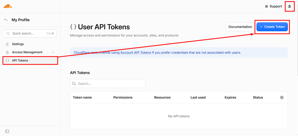User API Tokens